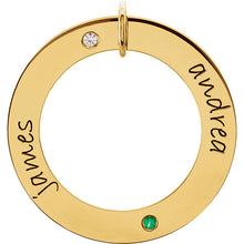 14K White Gold Posh Mommy® Engravable Loop Pendant