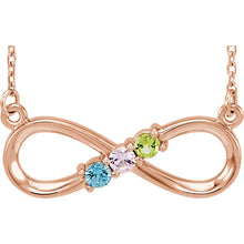 14K Three-Stone Family Infinity 17