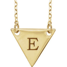 14K Rose Engravable Geometric Necklace