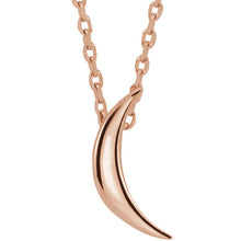 14K Rose Crescent 16-18