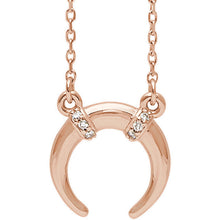 14K Rose .03 CTW Diamond Necklace