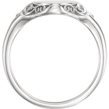 Sterling Silver Oval Signet Ring