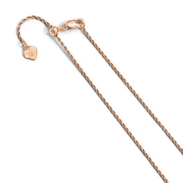 22'' Sterling Silver Adjustable Rope Chain