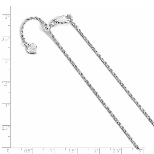 Adjustable Diamond-cut Rope Chain