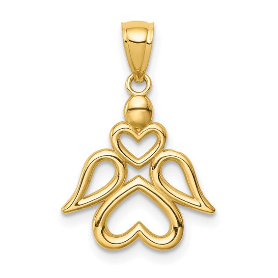 14K Mommy & Me Angel Pendant