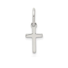 Sterling Silver Rhodium-plated Cross Adjustable Bracelet