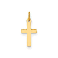 Mom 14K Gold Cross Engravable Necklace