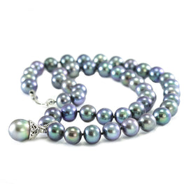 Cultured Black Pearl Strand Necklace