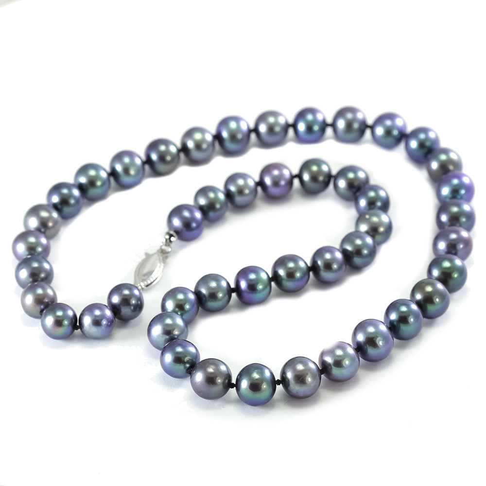 Cultured Black Pearl Strand Necklace