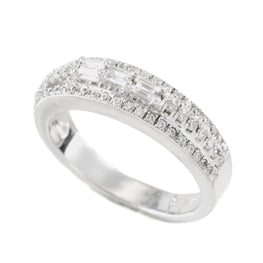 Sterling Silver Cubic Zirconia Wedding Band