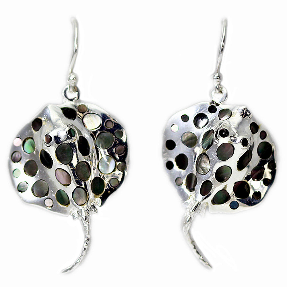 Abalone Stingray Earrings