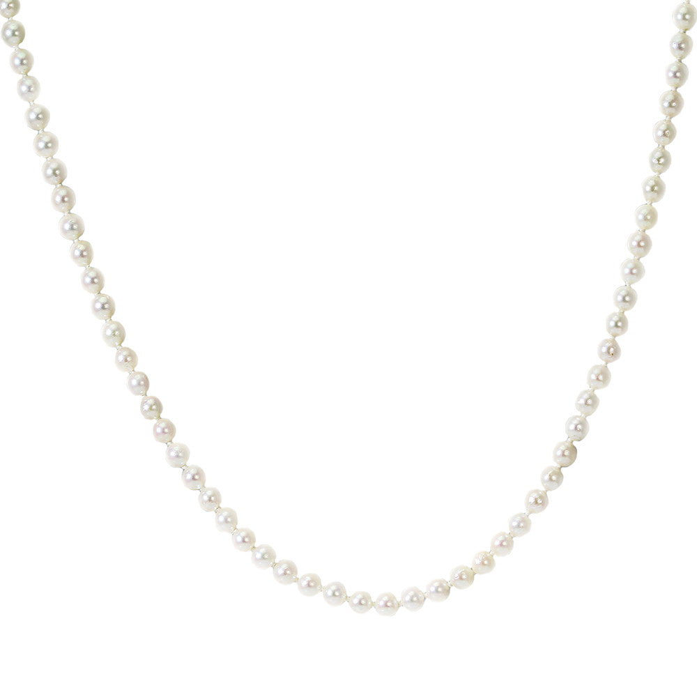 Long Cultured Pearl Strand Necklace