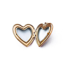 14k Gold Plated Signature Heart Locket Necklace - 24mm