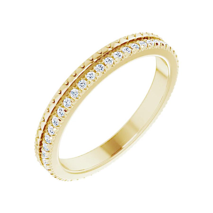 14K Yellow 1/5 CTW Natural Diamond Eternity Band