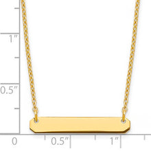 Gold Plated Small Bar Necklace