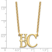 Semi Stacked Gold Monogram Necklace