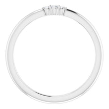 Sterling Silver Diamond Stackable Ring