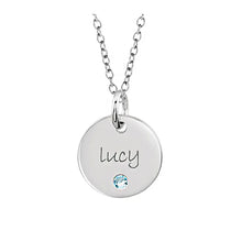 14K Rose Gold 12.7 mm Posh Mommy® Engravable Mini Disc Pendant