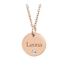 14K White Gold 12.7 mm Posh Mommy® Engravable Mini Disc Pendant