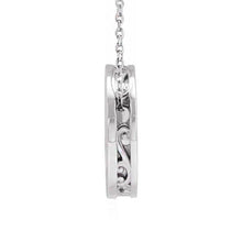 Sterling Silver 17 mm Engravable Scroll Necklace