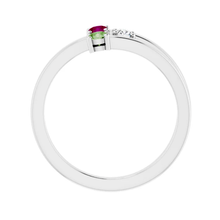 Sterling Silver 3-Stone Engravable Ring