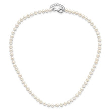 Sterling Silver 4-5mm Pearl Necklace, Bracelet & Earring Set