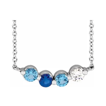 14K White Gold 4-Stone Family 18