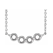 14K White Gold 4-Stone Family 18