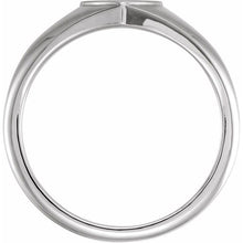 Sterling Silver 6.4 mm Heart Signet Ring