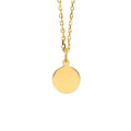 14K Gold Small Handwritten Engravable Necklace
