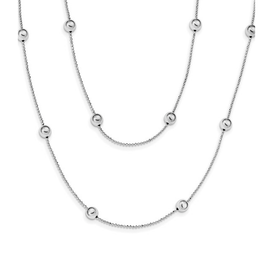 Leslie's Sterling Silve Beaded Necklace