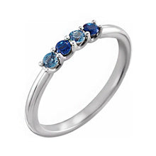 Sterling Silver 6-Stone Family Ring