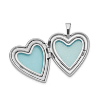 Sterling Silver Satin Enameled Butterflies Locket Necklace