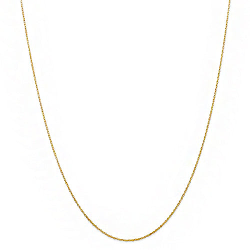 16 In - 14k Yellow Gold .7 mm Cable Rope Chain