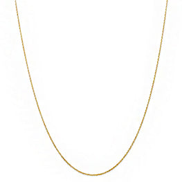 16 In - 14k Yellow Gold .7 mm Cable Rope Chain