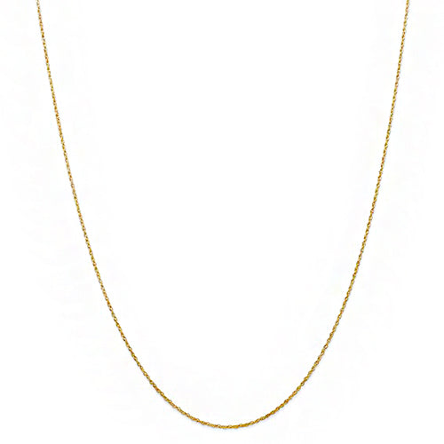 18 In - 14k Yellow Gold .7 mm Cable Rope Chain