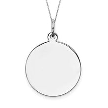 Signature Engravable Round  Disc Charm 24-29 mm