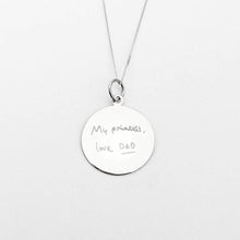 Sign Engravable Round  Disc Charm 29 mm