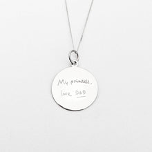 Signature Engravable Round  Disc Charm 24-29 mm