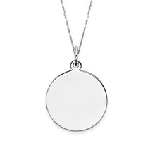 Signature Engravable Round  Disc Charm 24-29 mm