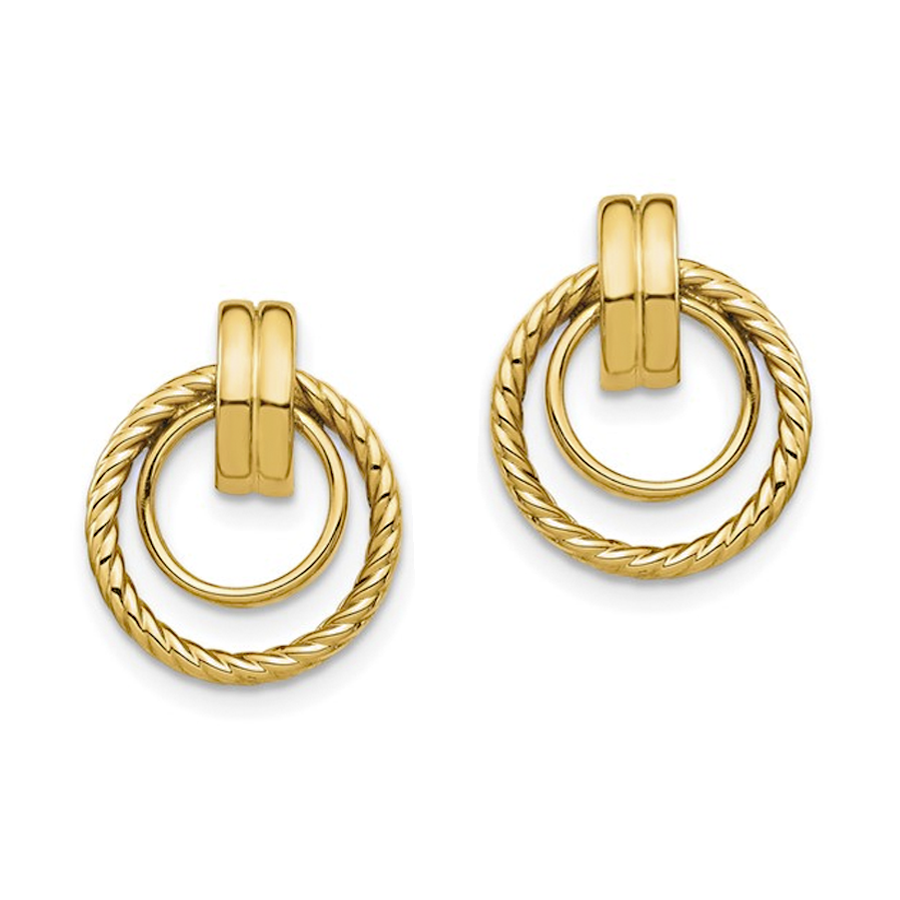 14K Yellow Gold Love Knot Earrings