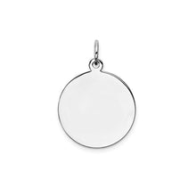 Sign Engravable Round  Disc Charm 29 mm