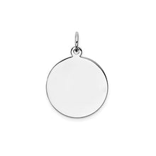 Signature Engravable Round  Disc Charm 24-29 mm