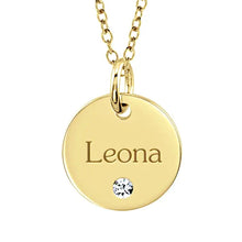 14K White Gold 15.88 mm Posh Mommy® Engravable Large Disc