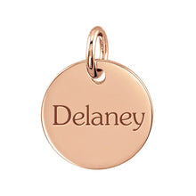 14K Yellow Gold 15.88 mm Posh Mommy® Engravable Large Disc