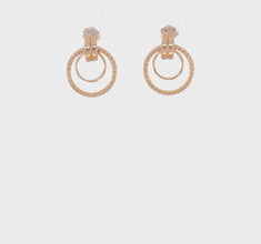 14K Yellow Gold Love Knot Earrings