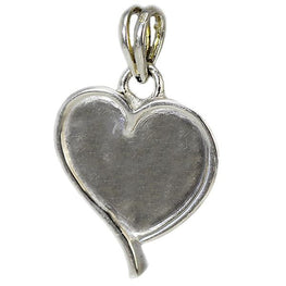 Handmade Sterling Silver Forever In My Heart Heart Shaped Pendant Necklace