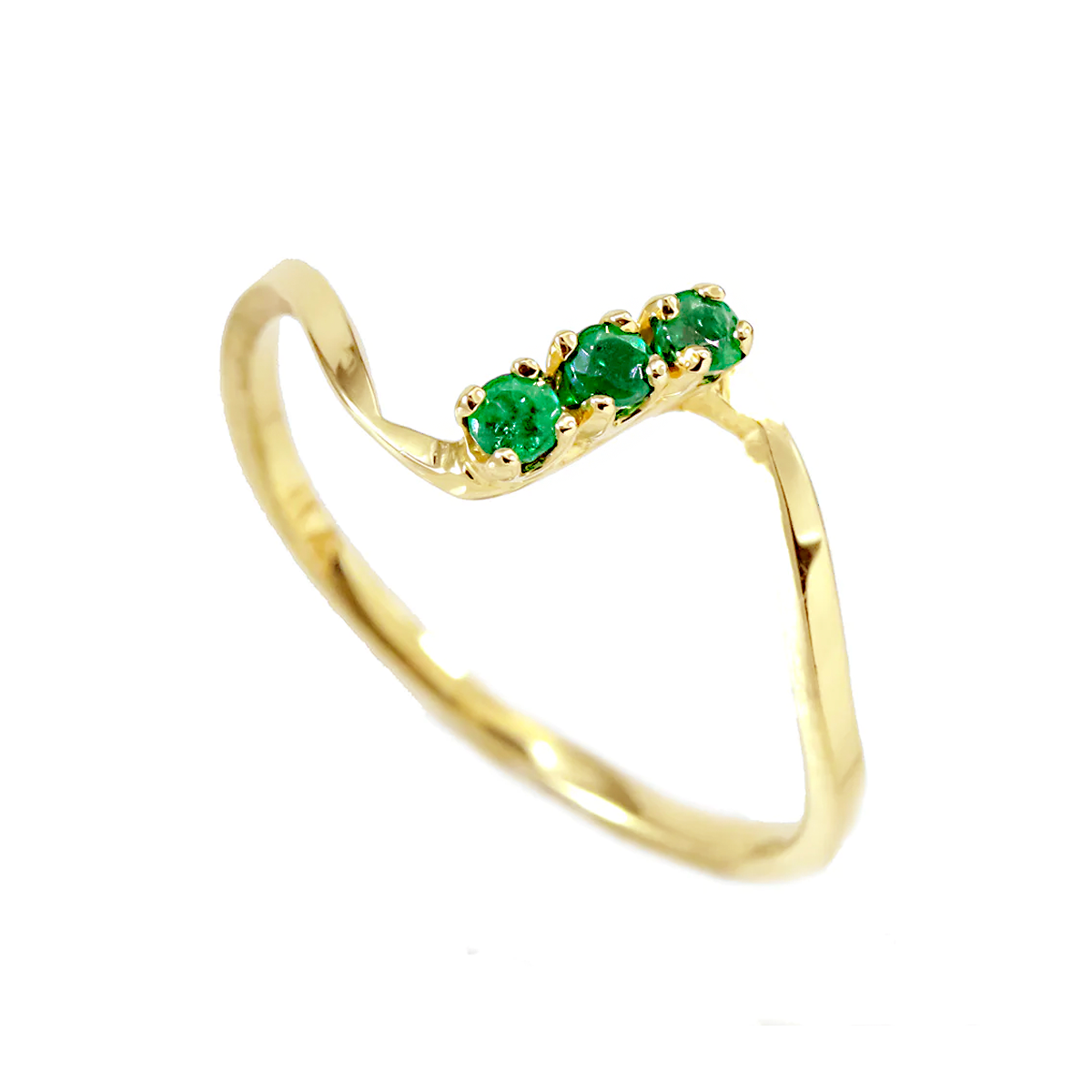 SPECIAL ORDER - 14k Yellow Gold Emerald Ring