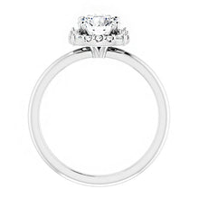14K White Gold 6.5 mm Round 1/6 CTW Diamond Halo Engagement Ring