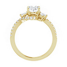 14k Yellow Gold 8x6 mm Oval Engagement Ring